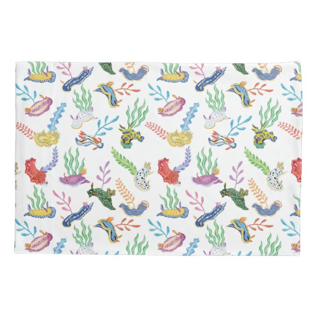 Housse D'oreillers Gathering of Nudibranchs | Ocean Art Design (Dos)