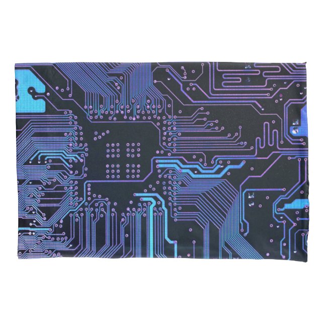Housse D'oreillers Geek Sortie carte de circuit électronique Nerd PCB (devant)