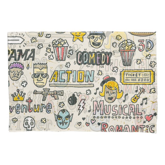Housse D'oreillers Genres de films : émissions télévisées Jeu de dood (devant)