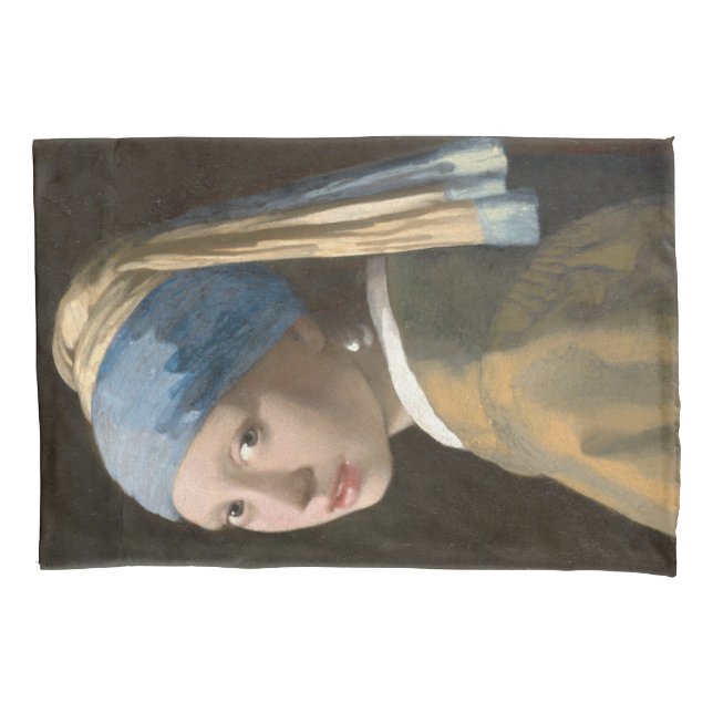 Housse D'oreillers Girl with a Pearl Earring-Johannes Vermeer Art (devant)