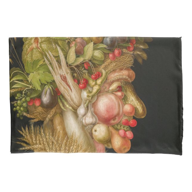 Housse D'oreillers Giuseppe Arcimboldo - Été (devant)