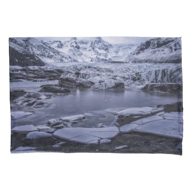 Housse D'oreillers Glace et neige | Glacier Sólheimajökull, Islande (devant)