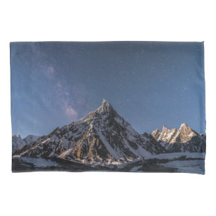 Housse D'oreillers Glace et neige Voie Lactée Glacier Baltoro, Paki