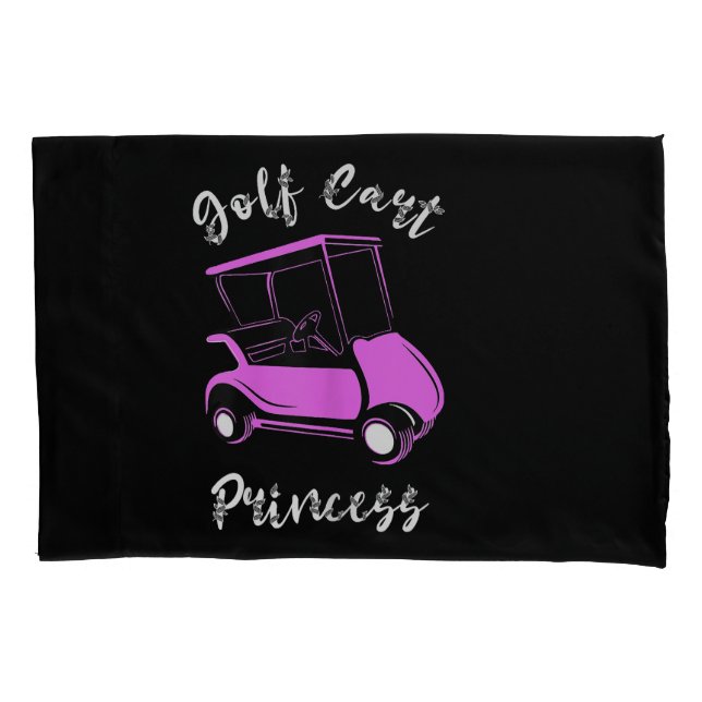 Housse D'oreillers Golf Panier Princesse Golf Panier Golfeur Girls (devant)