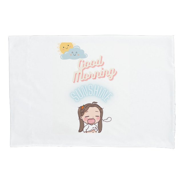 Housse D'oreillers Good Morning Sunshine Coussin taille standard coqu (devant)