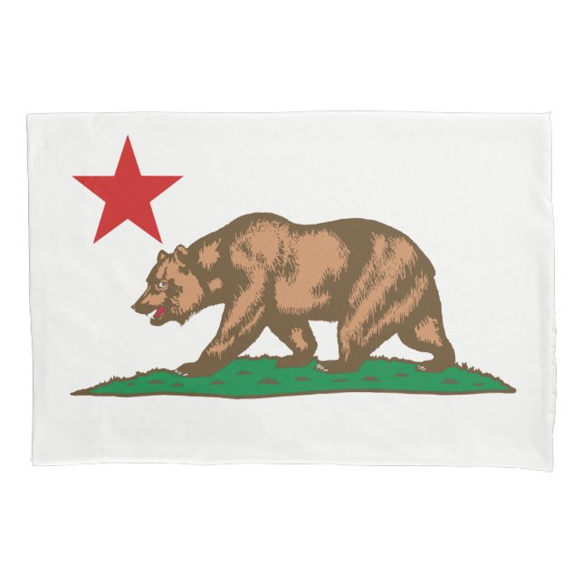 Housse D'oreillers Graphique Drapeau d'état de Californie dynamique s (devant)