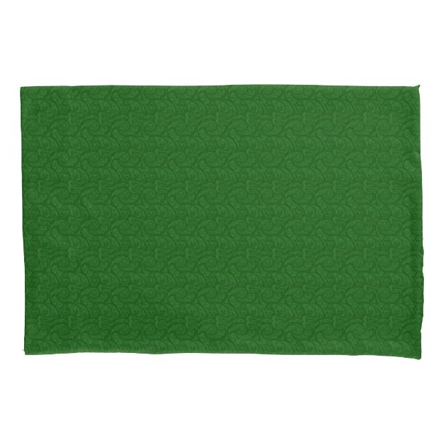 Housse D'oreillers Green Paisley (devant-gauche)