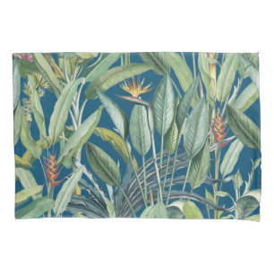 Housse D'oreillers Green Tropical Jungle Banana Tree Strelitzia