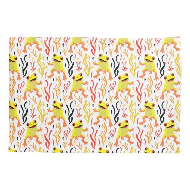 Housse D'oreillers Grenouilles joueuses (Dos)