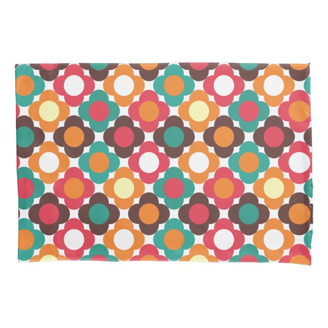 Housse D'oreillers Groovy 70s Retro Flower Pattern | Bold Boho Floral (devant)