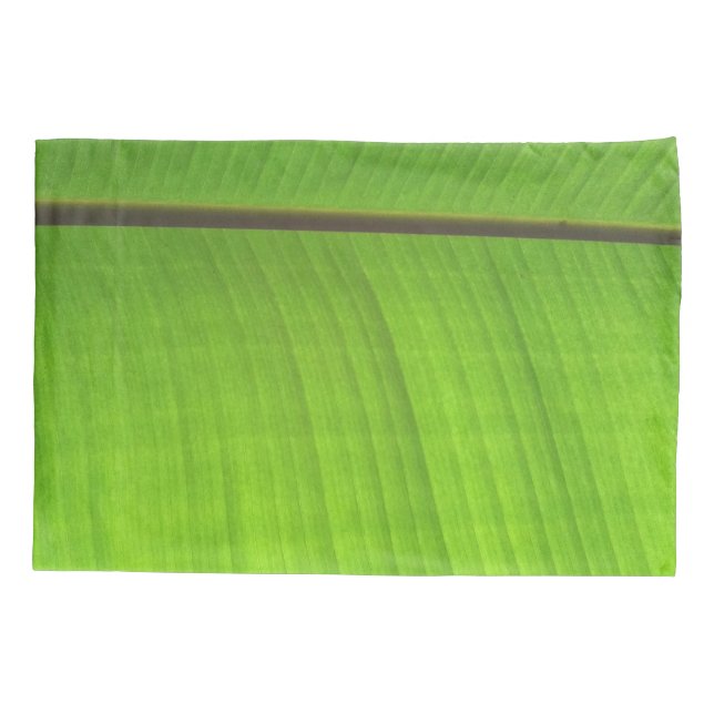 Housse D'oreillers Gros plan de la feuille de banane (Dos)