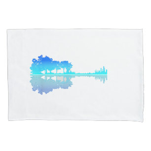 Housse D'oreillers Guitar Lake Shadow Love Guitare Musicien