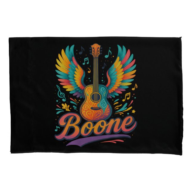 Housse D'oreillers Guitare Boone (devant)