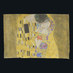 Housse D'oreillers Gustav Klimt - Le baiser<br><div class="desc">The Kiss / Der Kuss - Gustav Klimt en 1907-1908</div>