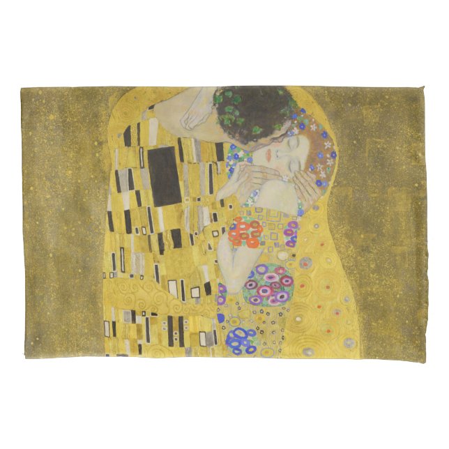 Housse D'oreillers Gustav Klimt - Le baiser (devant)