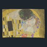 Housse D'oreillers Gustav Klimt - Le baiser<br><div class="desc">The Kiss / Der Kuss - Gustav Klimt en 1907-1908</div>