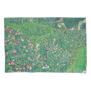 Housse D'oreillers Gustav Klimt - Paysage du jardin italien
