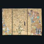 Housse D'oreillers Gustav Klimt - Stoclet Frieze Arbre de vie<br><div class="desc">Triptyque de Frieze Stoclet : Arbre de Vie,  Réalisation,  Attente - Gustav Klimt,  Carton,  1909</div>