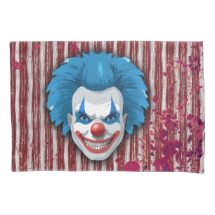 Housse D'oreillers Halloween du Carnaval de Clown déplaisant