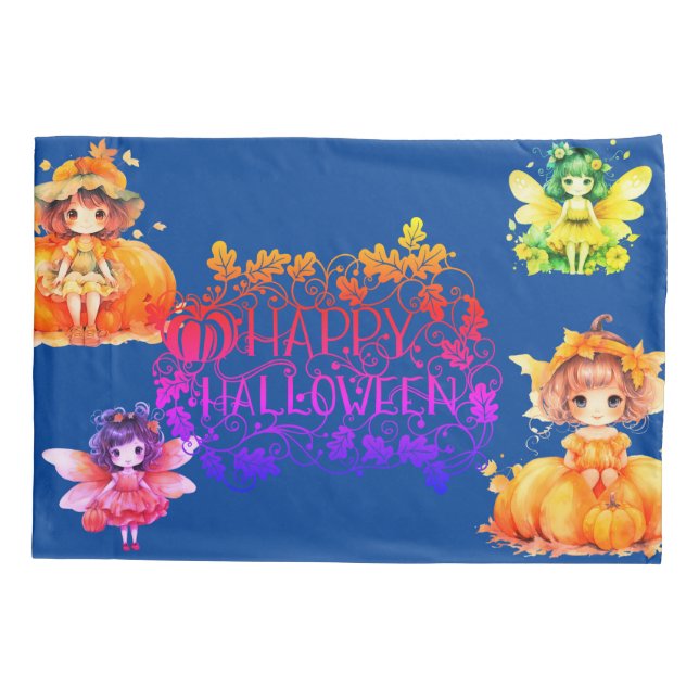 Housse D'oreillers Halloween pixies Pillowcase (Dos)