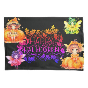 Housse D'oreillers Halloween pixies Pillowcase