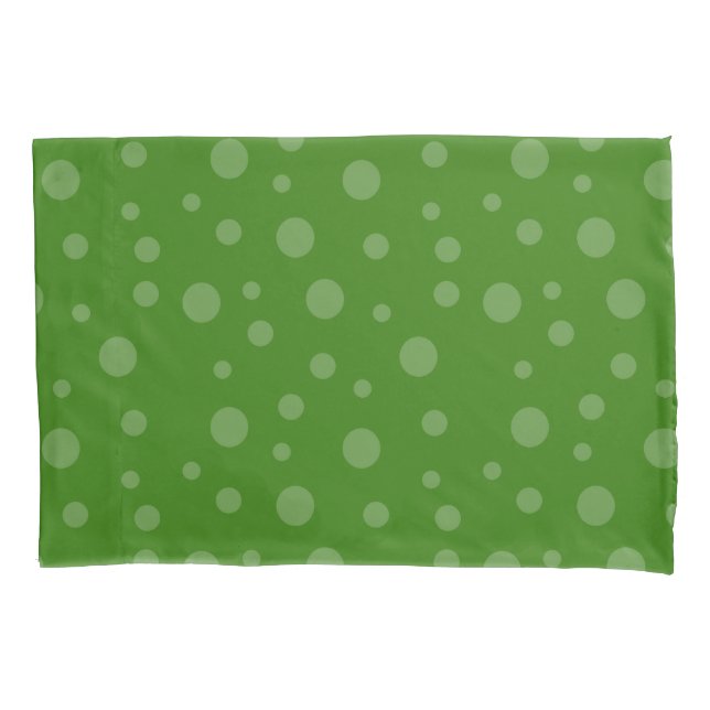 Housse D'oreillers HAMbWG Polka Dot - Vert Citron (devant)