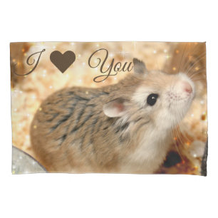 Housse D'oreillers Hammyville - hamster je t'aime