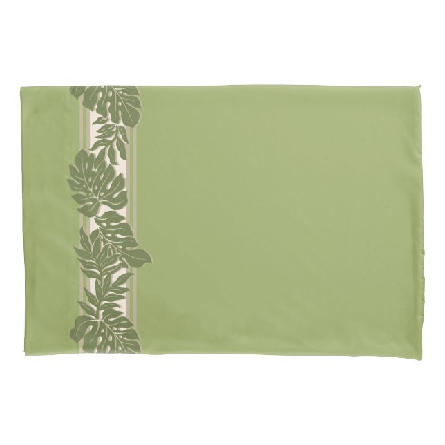 Housse D'oreillers Hanger de Cliff Hawaii Monstera Feuille verte (devant)