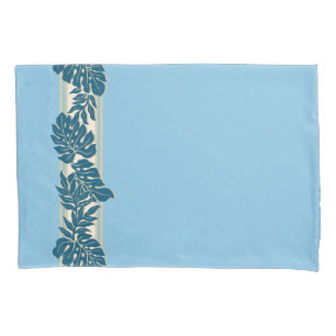 Housse D'oreillers Hanger de Cliff Hawaiian Monstera Feuille bleu