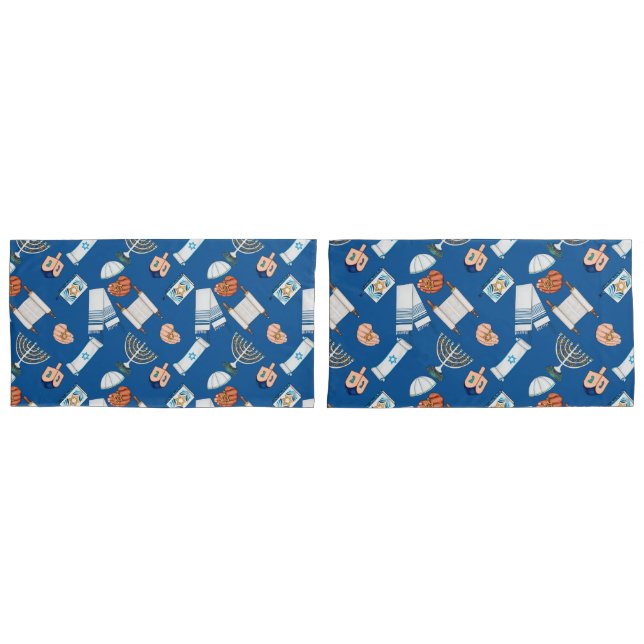Housse D'oreillers Hanukkah Fun Pillowcases (devant-Set)