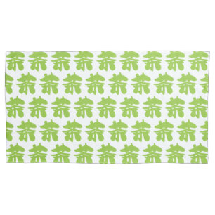 Housse D'oreillers Hanzi / Kanji Langue Caractère Thé chinois