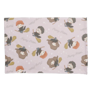 Housse D'oreillers HARRY POTTER™, Hermione & Ron Flying Motif