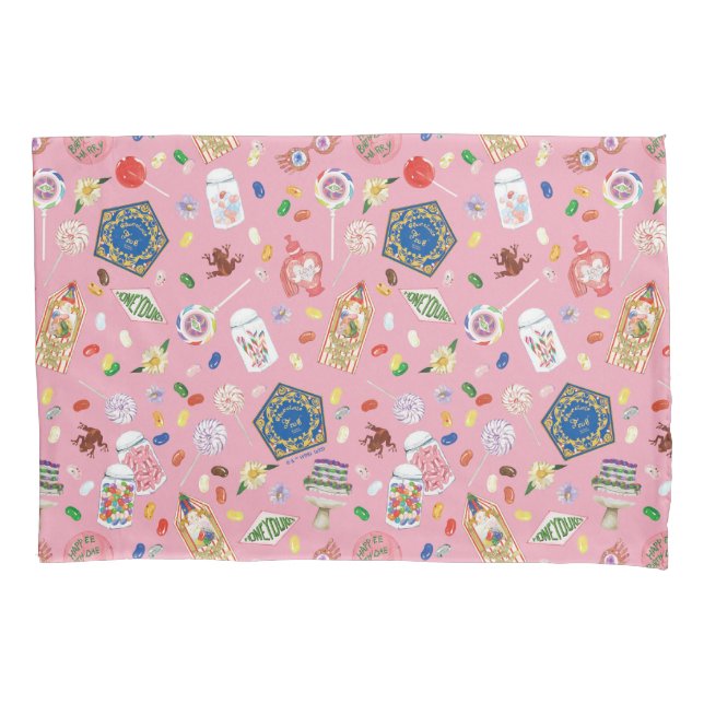 Housse D'oreillers HARRY POTTER™ | Motif Chocolats et Friandises (devant)