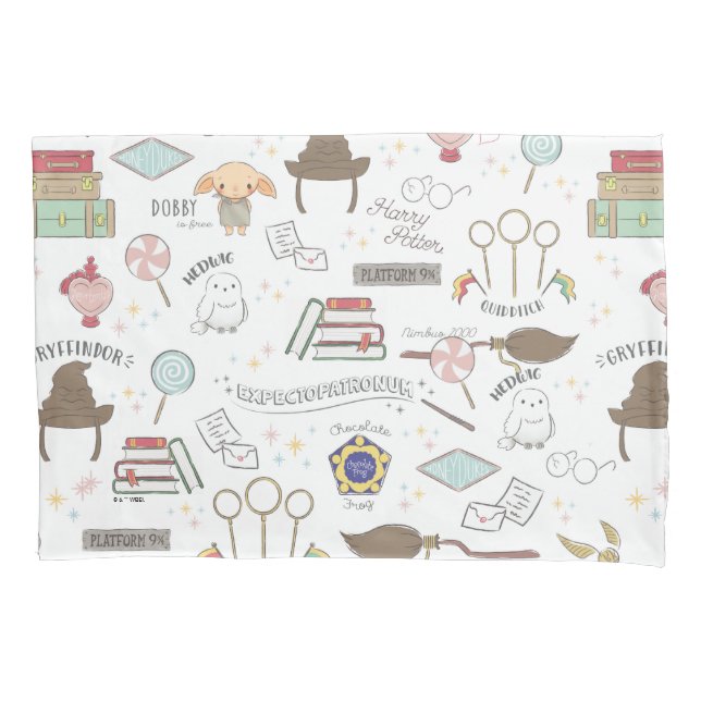 Housse D'oreillers HARRY POTTER™ Motif Magique Minuscule (devant)