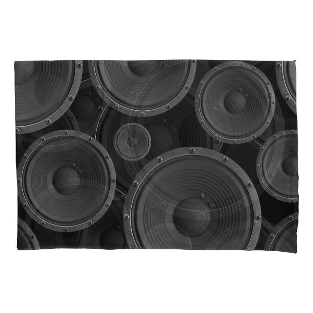 Housse D'oreillers Haut-parleurs : Texture continue Motif sans coutur (devant)