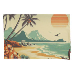 Housse D'oreillers Hawaï vintage/tropical