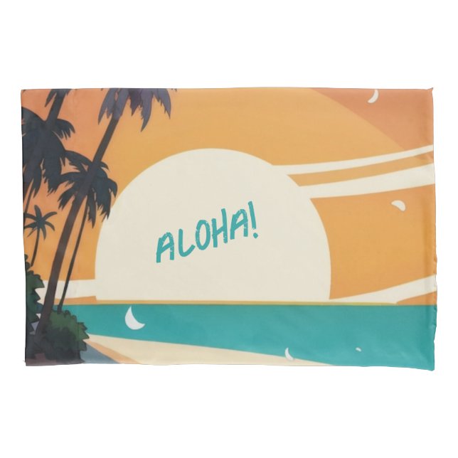 Housse D'oreillers Hawaiian/Aloha/Tropical/plage (devant)