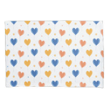 Heart Balloons Star Orange Yellow Blue Cute 