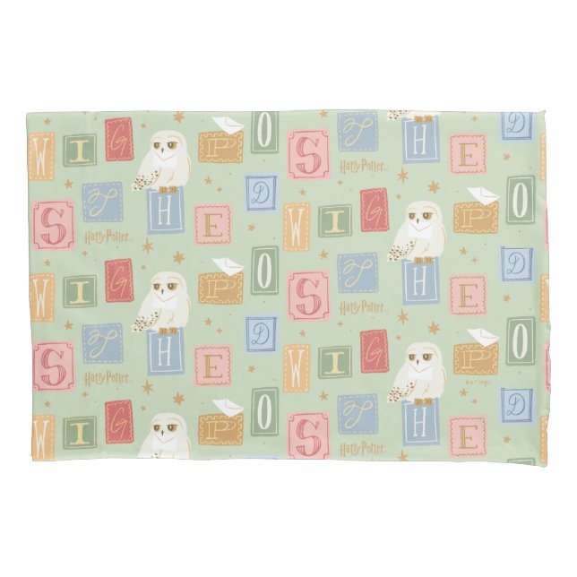 Housse D'oreillers Hedwig Post Letter Block Pattern (devant)