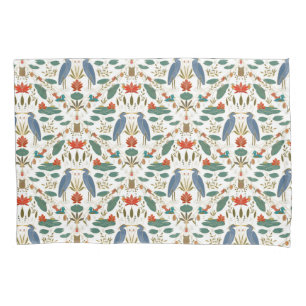 Housse D'oreillers Héron bleu chic Revival Héritage blanc