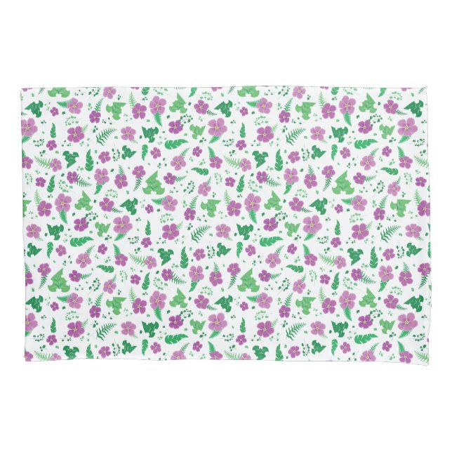 Housse D'oreillers Hibiscus pourpre (devant)