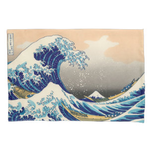 Housse D'oreillers Hiroshige La Grande Vague De Kanagawa