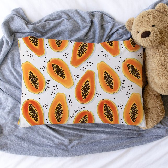 Housse D'oreillers Hiya Papaya Motif (Hiya Papaya Pillowcase)