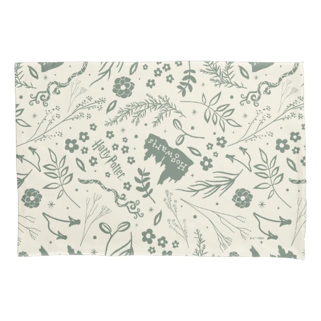 Housse D'oreillers HOGWARTS™ Herbologie Motif magique (devant)