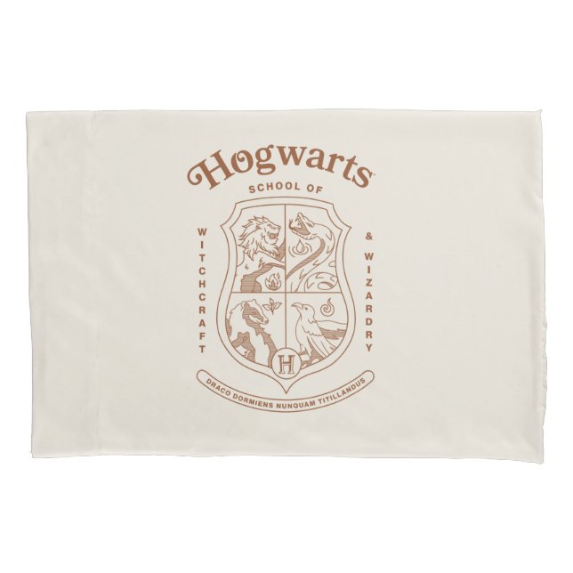 Housse D'oreillers HOGWARTS™ School of Witchcraft and Wizardry Crest (devant)