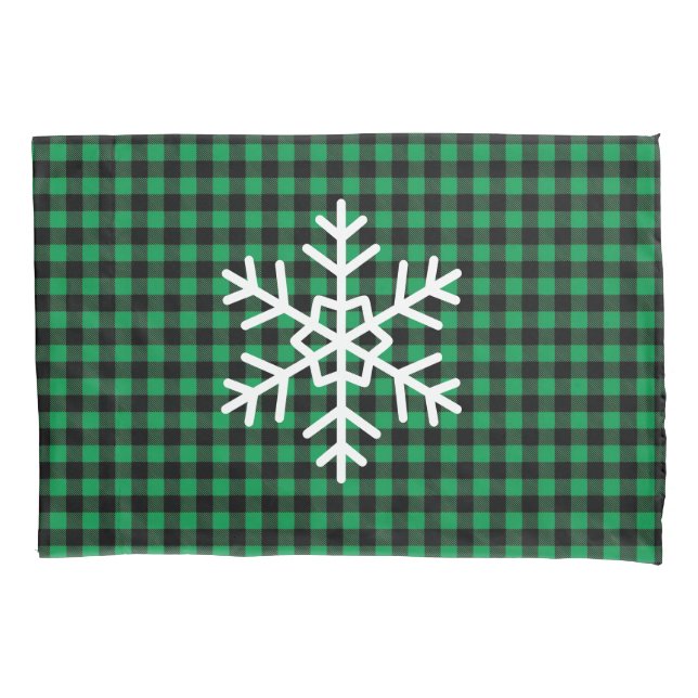 Housse D'oreillers Holiday Buffalo Plaid Pillowcase (devant)