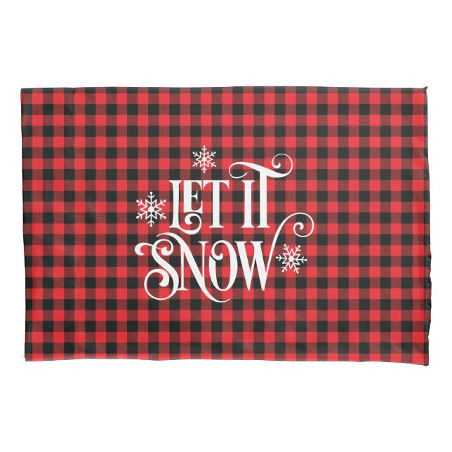 Housse D'oreillers Holiday Buffalo Plaid Pillowcase (devant)