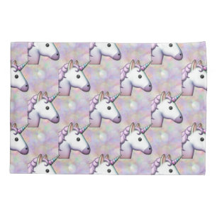 Housse D'oreillers hologramme unicorne émoji coussin chambre à couche