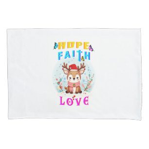 Housse D'oreillers Hope Faith Love
