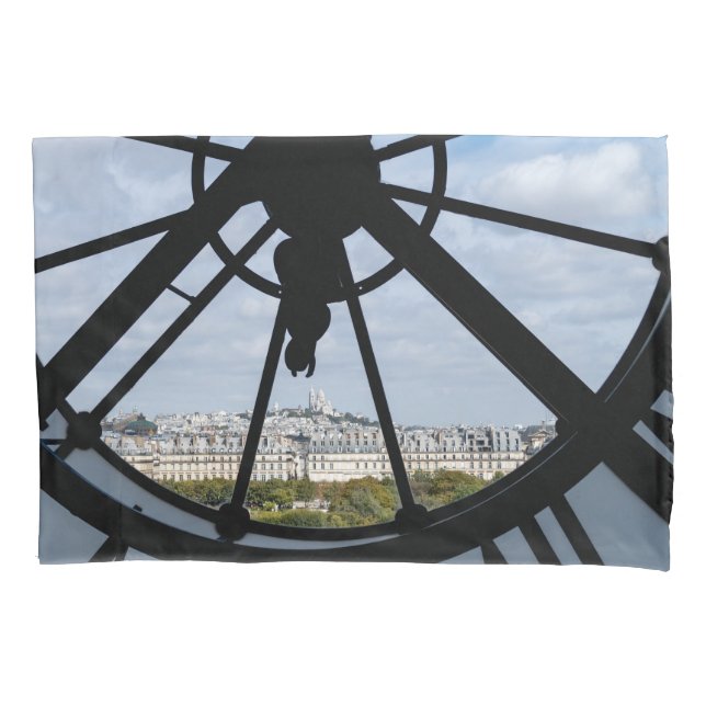 Housse D'oreillers Horloge géante en verre au Musée d'Orsay - Paris (devant)